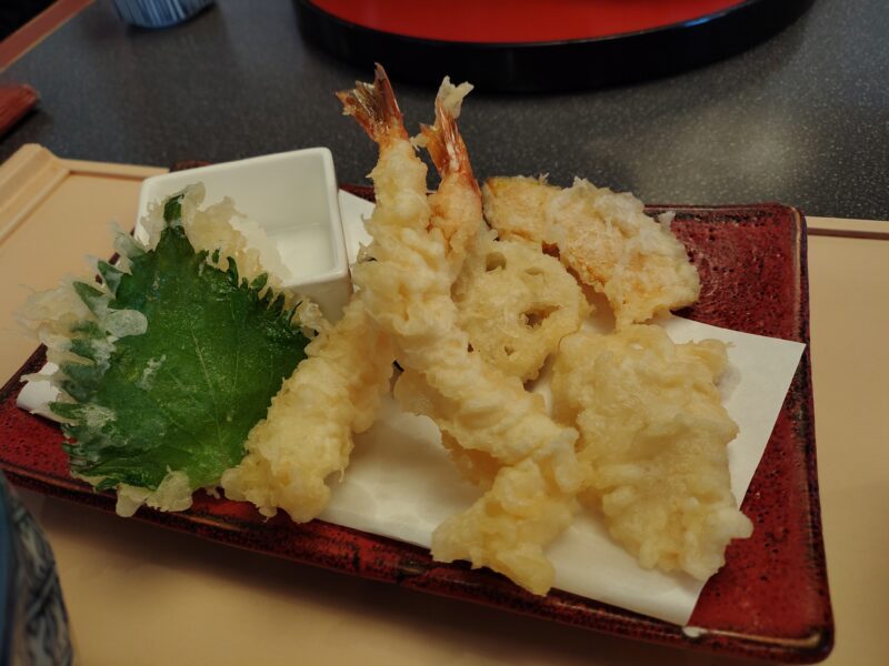 らくらくスマートフォン F-53E カメラ 天ぷら撮影