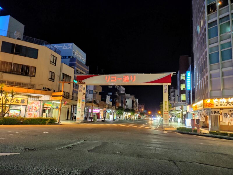 らくらくスマートフォン F-53E 夜景撮影