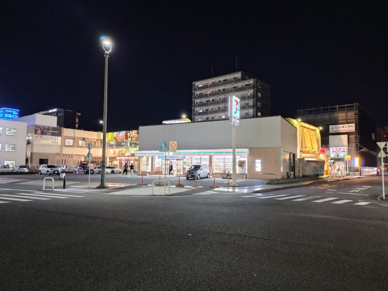 らくらくスマートフォン F-53E 夜景撮影