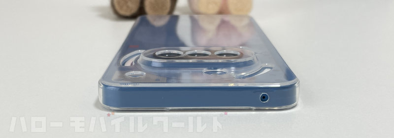 Nothing Phone (3a) 用 TPU クリアケース 装着 上部