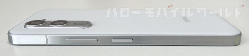 arrows Alpha ホワイト 側面 電源ボタン ボリュームボタン