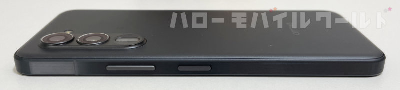 arrows Alpha ブラック 側面 電源ボタン ボリュームボタン