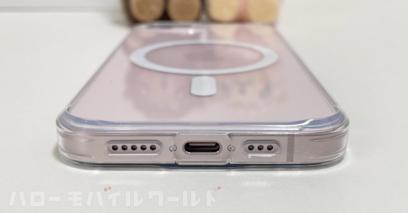 【Ringke】iPhone 17e / 16e 対応 ケース TPU MAGNETIC ケース iPhone 17e に装着（下部）