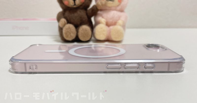 【Ringke】iPhone 17e / 16e 対応 ケース TPU MAGNETIC ケース iPhone 17e に装着（側面）
