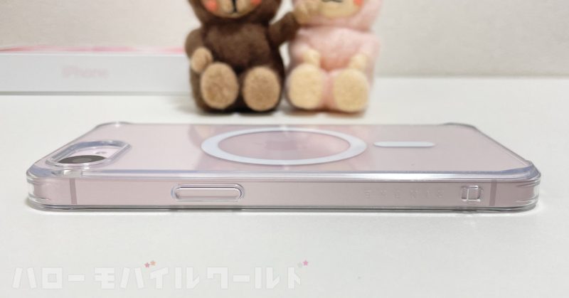 【Ringke】iPhone 17e / 16e 対応 ケース TPU MAGNETIC ケース iPhone 17e に装着（側面）