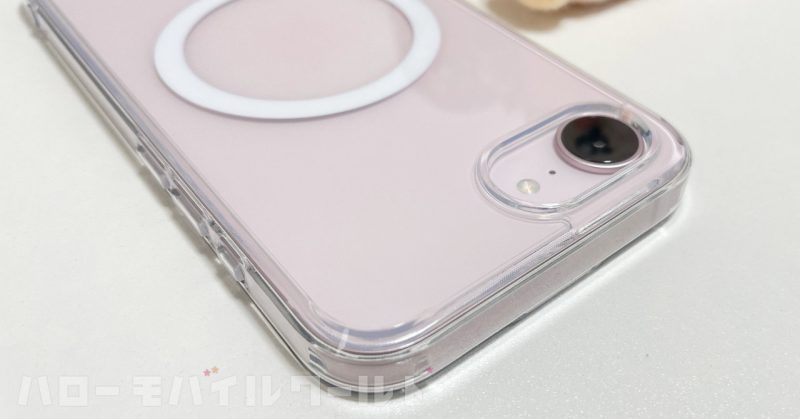 【Ringke】iPhone 17e / 16e 対応 ケース TPU MAGNETIC ケース iPhone 17e に装着（カメラ部分）