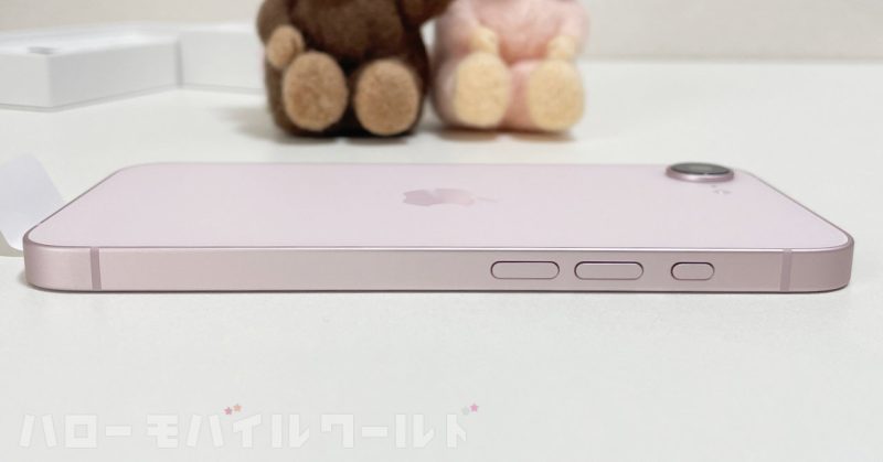 iphone 17e ソフトピンク 外観（側面）