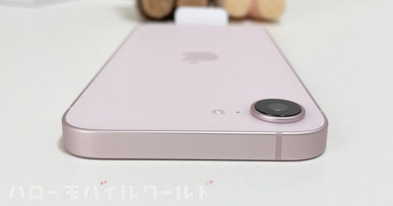 iphone 17e ソフトピンク 外観（上部）