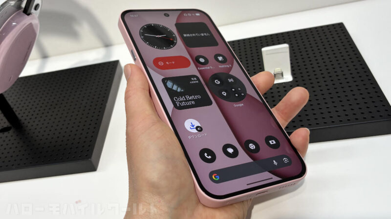 Nothing Phone (4a) ピンク ディスプレイ