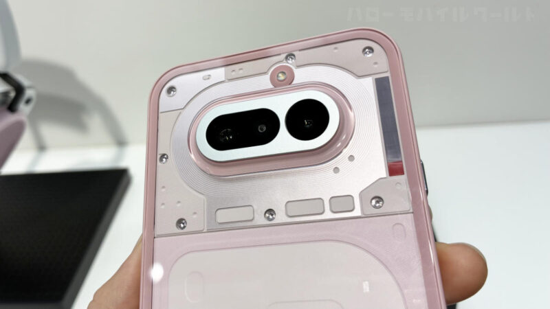 Nothing Phone (4a) ピンク カメラとGryphバー