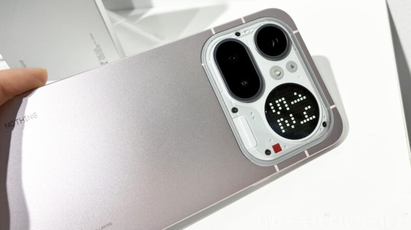 Nothing Phone (4a) Pro ピンク カメラとGryph マトリックス