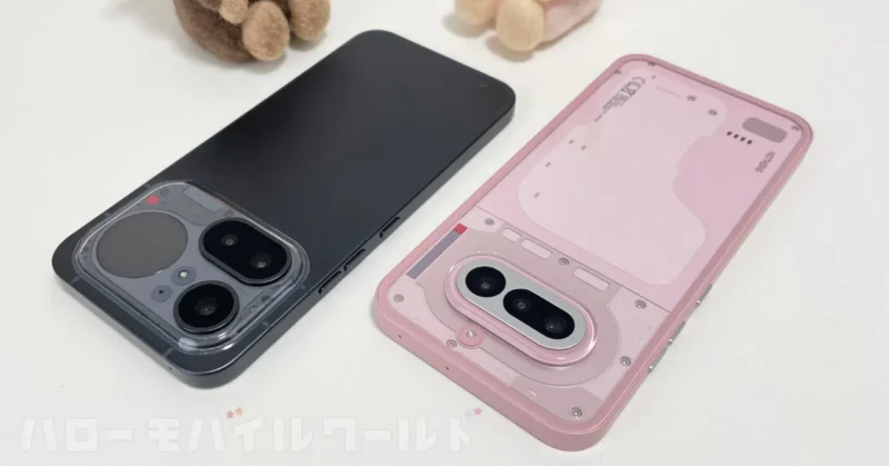 Nothing Phone 4a ピンク / 4a Pro ブラック 実機 本体の色味をチェック
