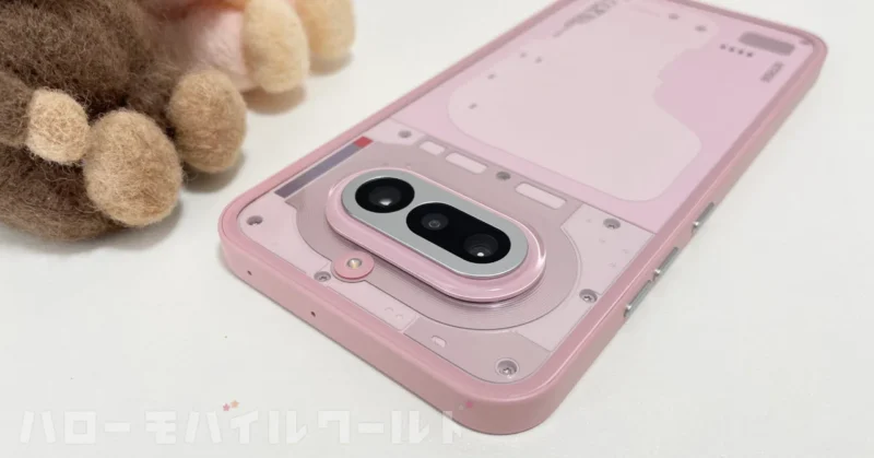 Nothing Phone 4a カメラ部分 クローズアップ