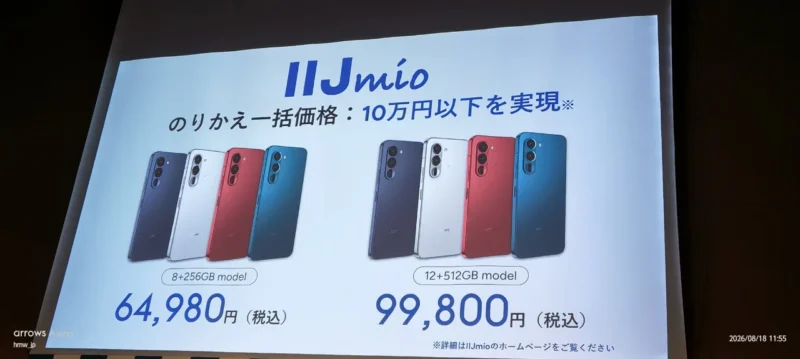 arrows Alpha2 IIJmio 価格